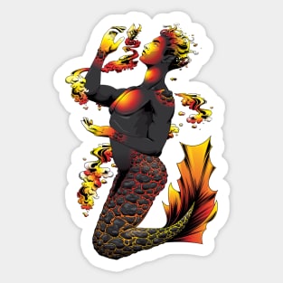 Lava Merman Sticker